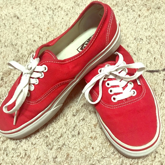 vans authentic classic red
